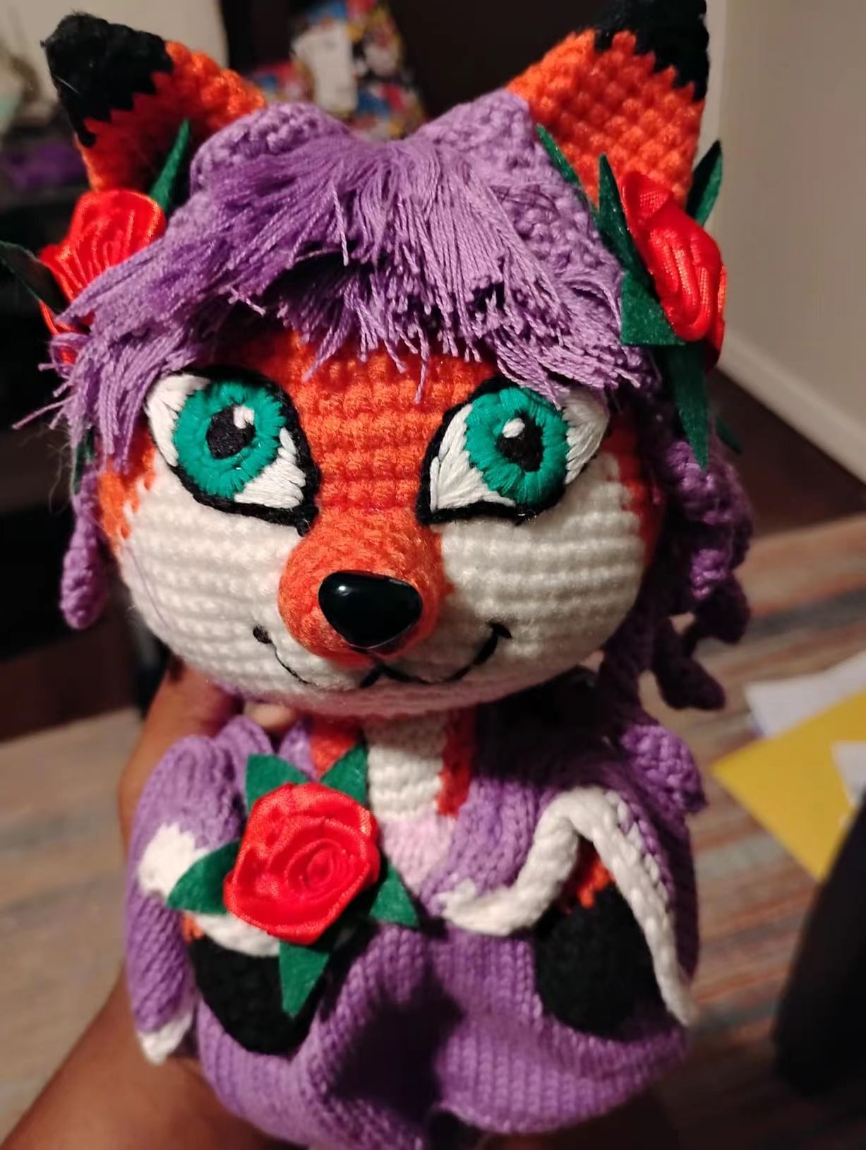 Custom Crochet Doll from Photo or Drawing - Personalized Handmade Amigurumi Gift, Unique Crocheted Plushie & Keepsake(8In)